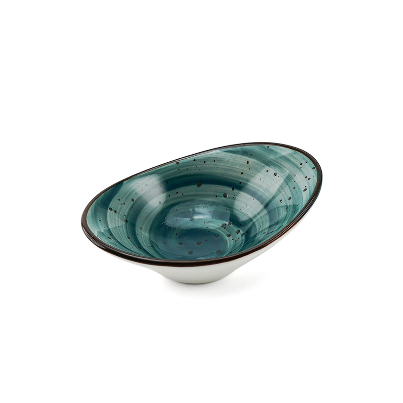 Porceletta Color Glaze Porcelain Oval Deep Dish - Al Makaan Store