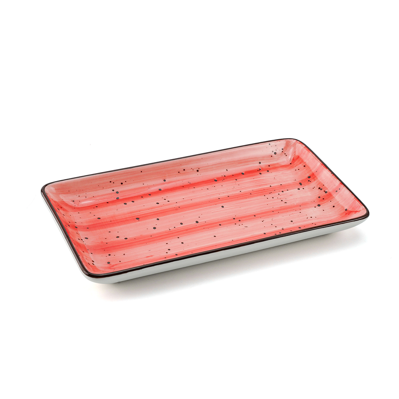 Porceletta Color Glaze Porcelain Rectangular Plate - Al Makaan Store