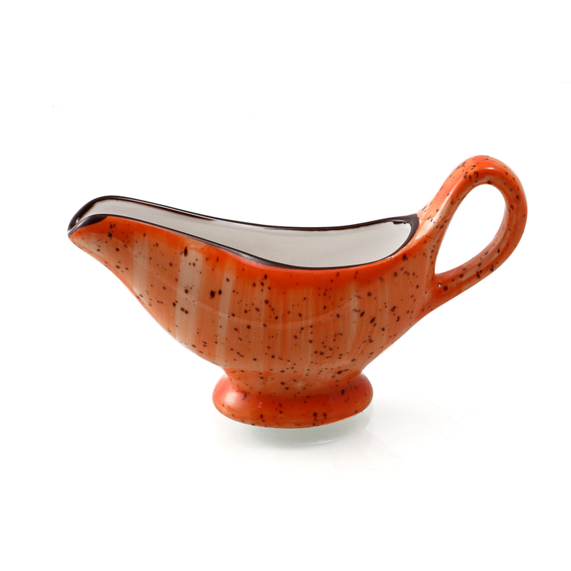 Porceletta Color Glaze Porcelain Sauce & Gravy Boat - Al Makaan Store