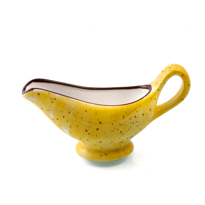 Porceletta Color Glaze Porcelain Sauce & Gravy Boat - Al Makaan Store