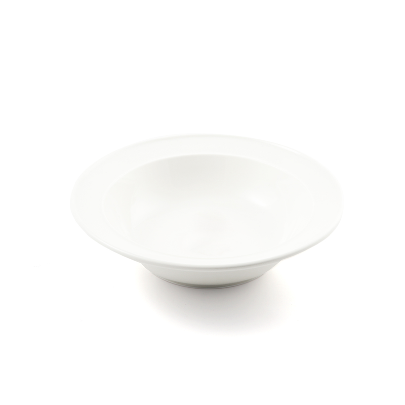 Porceletta Ivory Porcelain Deep Plate - Al Makaan Store