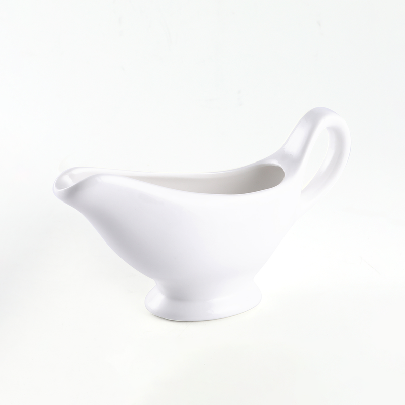 Porceletta Ivory Porcelain Sauce Boat - Al Makaan Store