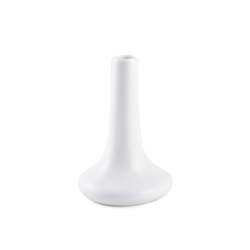 Porceletta Ivory Porcelain Persimmon Vase 14 cm - Al Makaan Store