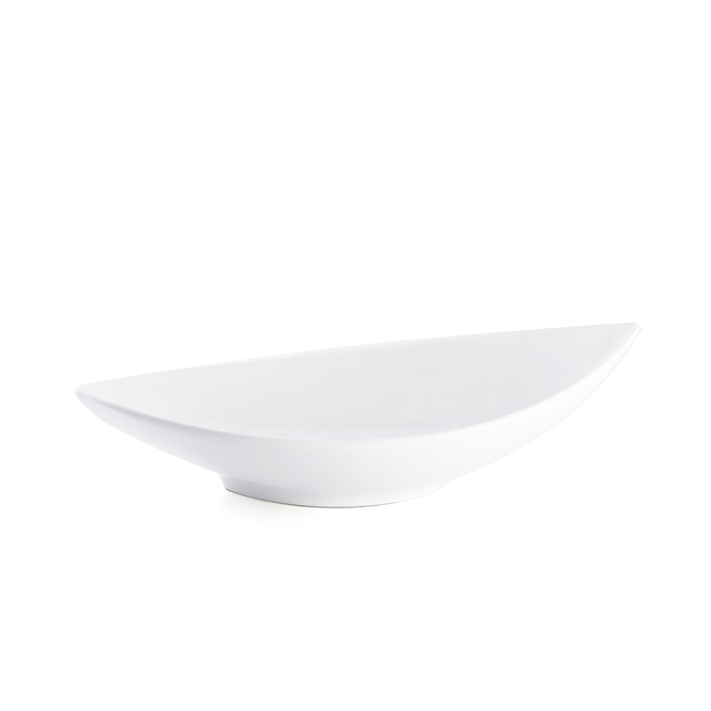 Porceletta Ivory Porcelain Boat Bowl - Al Makaan Store