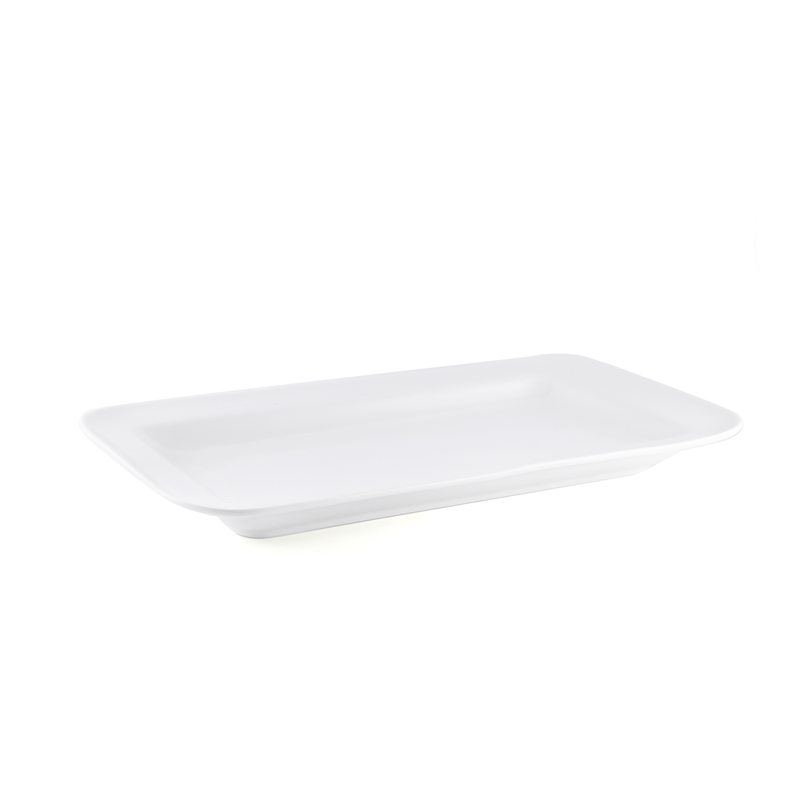 Porceletta Ivory Porcelain Rectangular Buffet Plate - Al Makaan Store