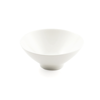 Porceletta Ivory Porcelain Bugle Conic Bowl 4" - Al Makaan Store