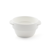 Porceletta Ivory Porcelain Stackable Soup Cup with Handle 4" - Al Makaan Store