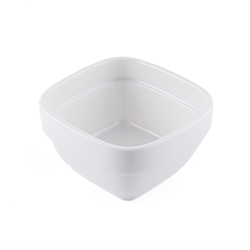Porceletta Ivory Porcelain Stackable Square Bowl 4" - Al Makaan Store