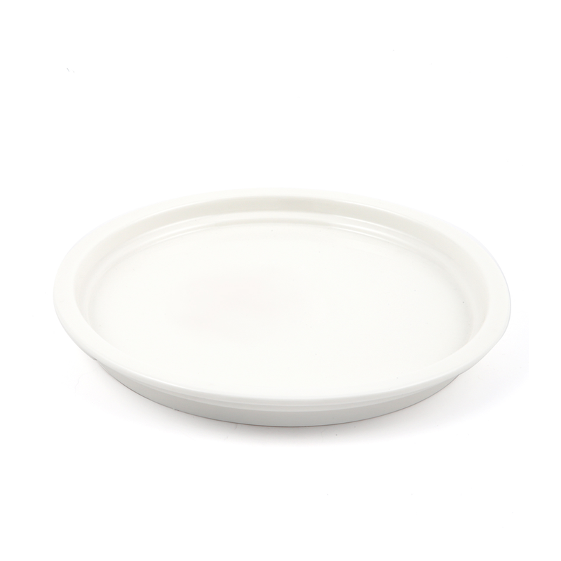 Porceletta Ivory Porcelain Rim Stackable Plate 9" - Al Makaan Store