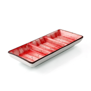 Porceletta Color Glaze Porcelain Rectangular Compartment Dish - Al Makaan Store