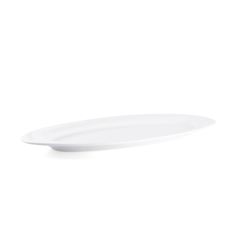 Porceletta Ivory Porcelain Oval Buffet Plate - Al Makaan Store