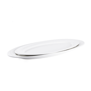 Porceletta Ivory Porcelain Oval Buffet Plate - Al Makaan Store