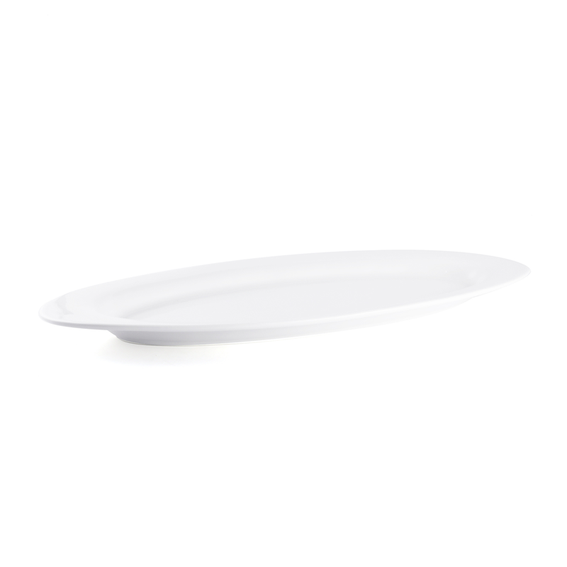 Porceletta Ivory Porcelain Oval Buffet Plate - Al Makaan Store
