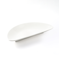 Porceletta Ivory Porcelain Moon Flat Plate - Al Makaan Store