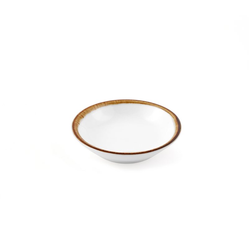 Porceletta Ivory Mocha 3.75 Inch Sauce Dish - Al Makaan Store
