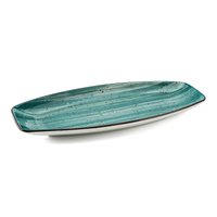 Porceletta Color Glaze Porcelain Boat Plate - Al Makaan Store