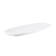 Porceletta Ivory Porcelain Boat Rectangular Plate - Al Makaan Store