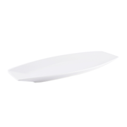 Porceletta Ivory Porcelain Boat Rectangular Plate - Al Makaan Store