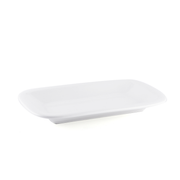 Porceletta Ivory Porcelain Rectangular Plate - Al Makaan Store