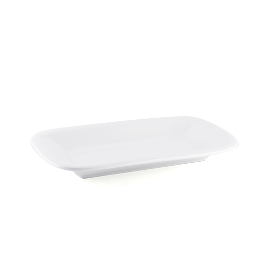 Porceletta Ivory Porcelain Rectangular Plate - Al Makaan Store