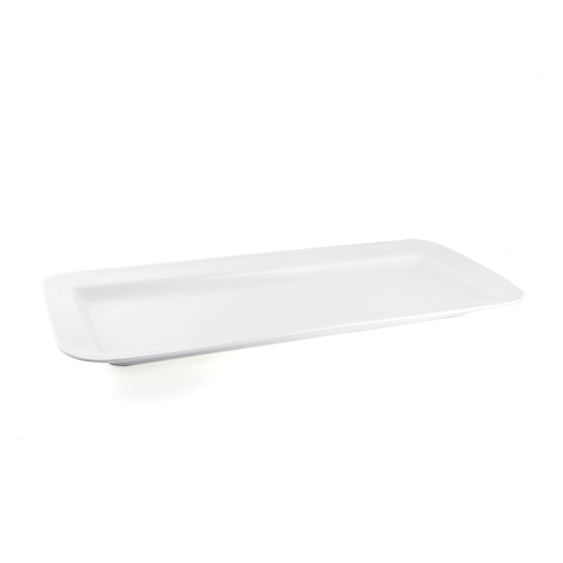 Porceletta Ivory Porcelain Rectangular Buffet Plate - Al Makaan Store