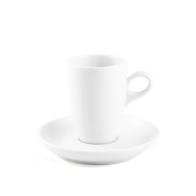 Porceletta Ivory Porcelain Stylish Coffee & Tea Cup & Saucer - Al Makaan Store