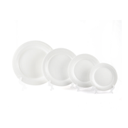 Porceletta Ivory Porcelain Plate Castillo Design - Al Makaan Store