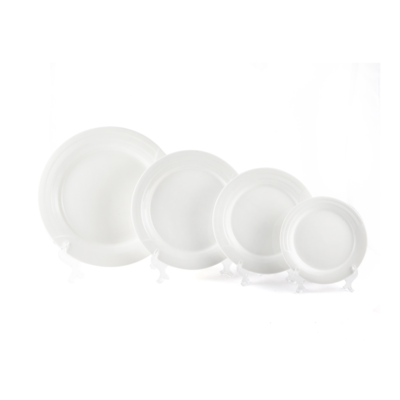 Porceletta Ivory Porcelain Plate Castillo Design - Al Makaan Store