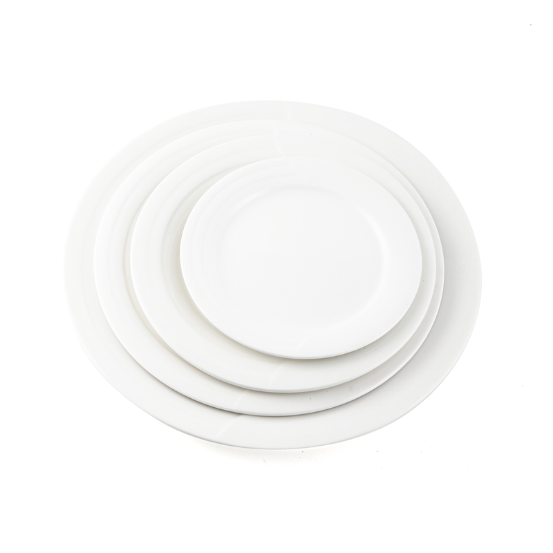 Porceletta Ivory Porcelain Plate Castillo Design - Al Makaan Store
