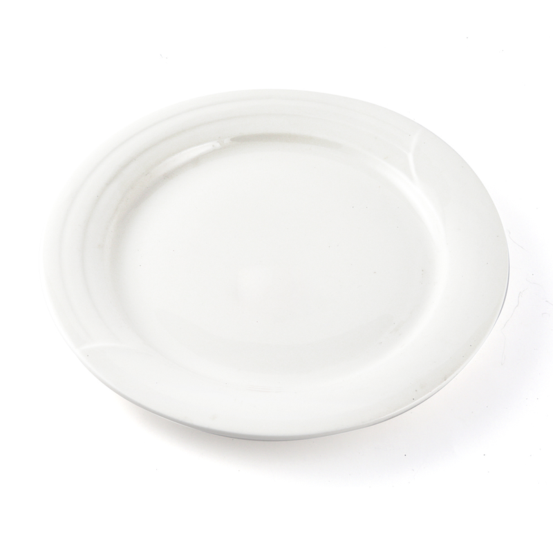 Porceletta Ivory Porcelain Plate Castillo Design - Al Makaan Store