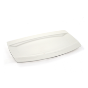 Porceletta Ivory Porcelain Rectangular Plate Meena Design - Al Makaan Store