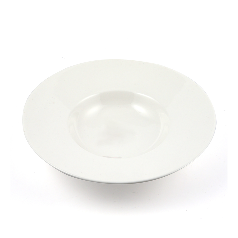 Porceletta Ivory Porcelain English Soup Plate - Al Makaan Store