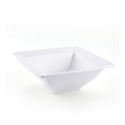 Porceletta Ivory Porcelain Square Bowl Double Rim - Al Makaan Store