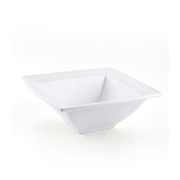 Porceletta Ivory Porcelain Square Bowl Double Rim - Al Makaan Store