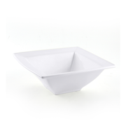 Porceletta Ivory Porcelain Square Bowl Double Rim - Al Makaan Store