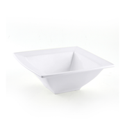 Porceletta Ivory Porcelain Square Bowl Double Rim - Al Makaan Store
