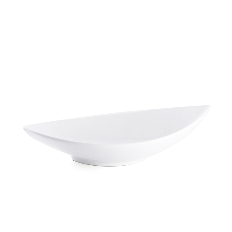 Porceletta Ivory Porcelain Boat Bowl - Al Makaan Store