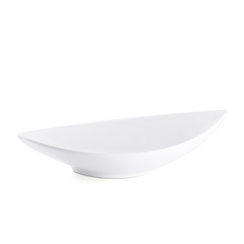 Porceletta Ivory Porcelain Boat Bowl - Al Makaan Store
