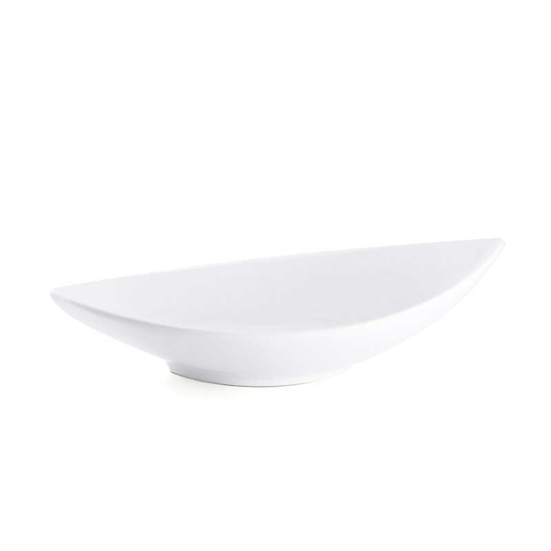 Porceletta Ivory Porcelain Boat Bowl - Al Makaan Store