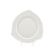 Porceletta Ivory Porcelain Triangle Plate - Al Makaan Store