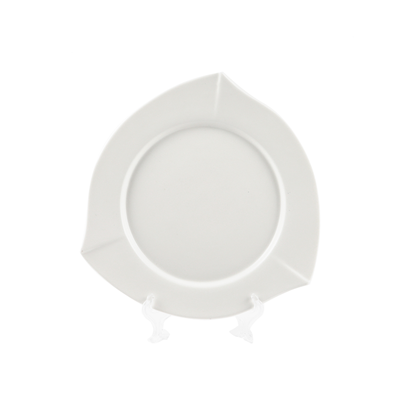 Porceletta Ivory Porcelain Triangle Plate - Al Makaan Store