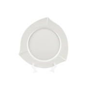Porceletta Ivory Porcelain Triangle Plate - Al Makaan Store