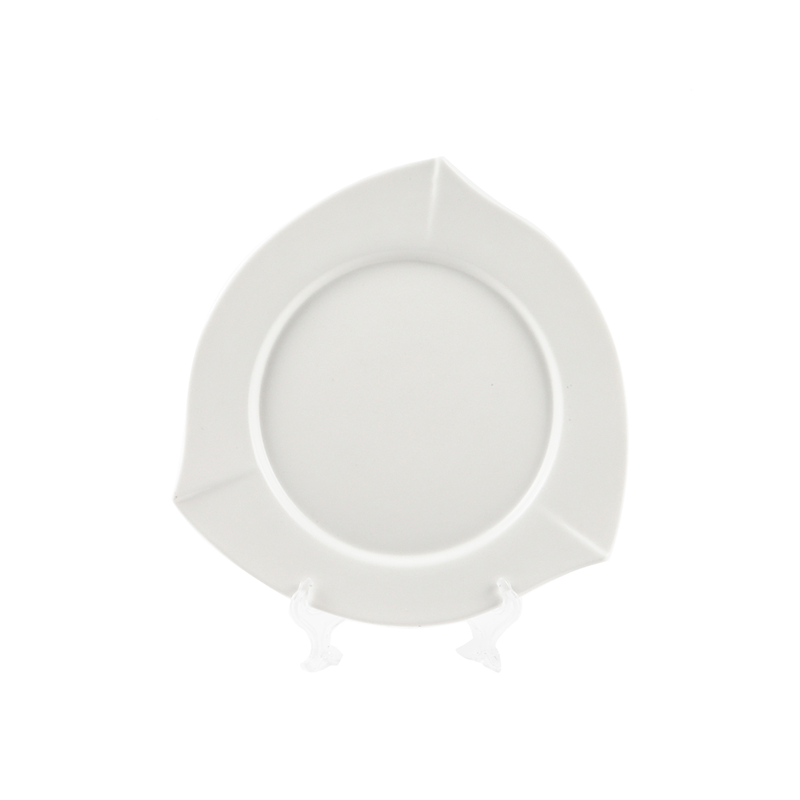 Porceletta Ivory Porcelain Triangle Plate - Al Makaan Store