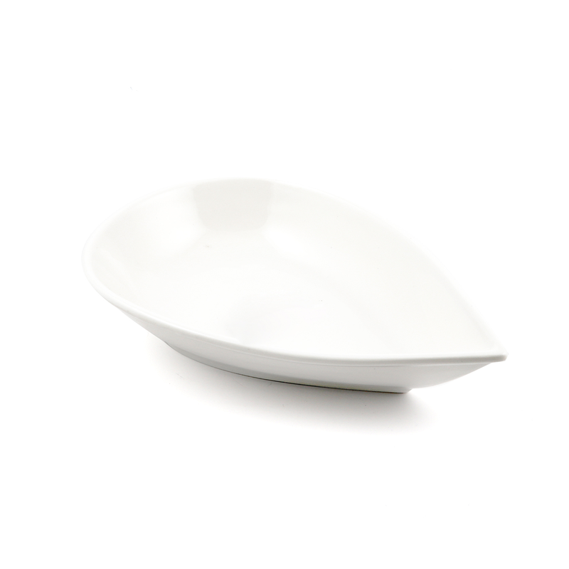 Porceletta Ivory Porcelain Drop Soup Plate - Al Makaan Store