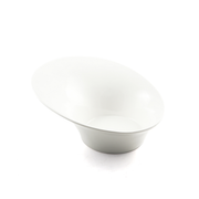 Porceletta Ivory Porcelain High-Low Bowl - Al Makaan Store