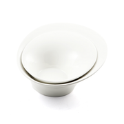 Porceletta Ivory Porcelain High-Low Bowl - Al Makaan Store