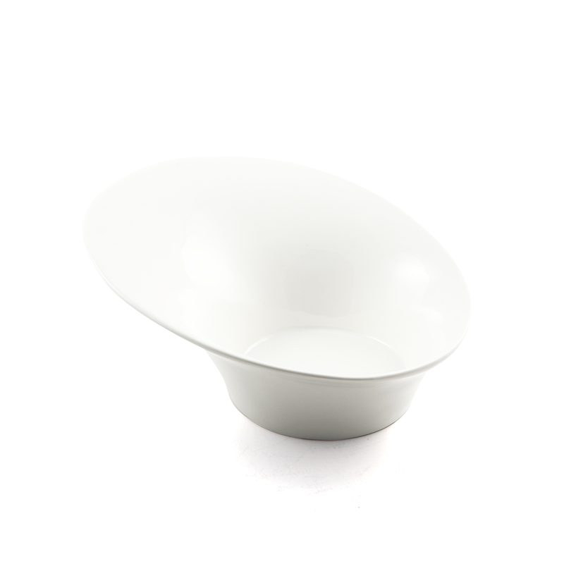 Porceletta Ivory Porcelain High-Low Bowl - Al Makaan Store