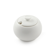 Porceletta Ivory Porcelain Sugar Pot 3.5" - Al Makaan Store