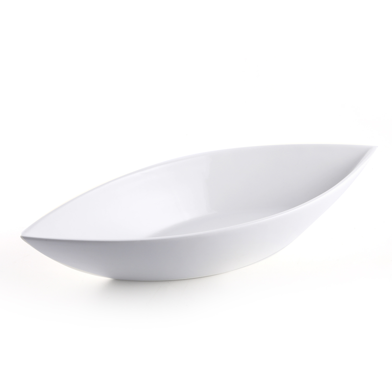 Porceletta Ivory Porcelain Leaf Bowl - Al Makaan Store