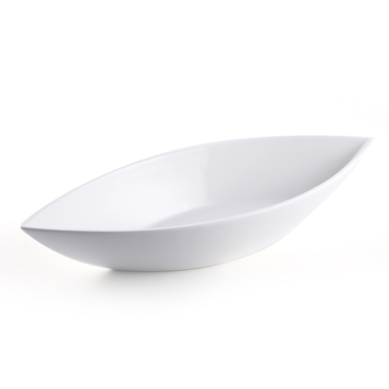 Porceletta Ivory Porcelain Leaf Bowl - Al Makaan Store